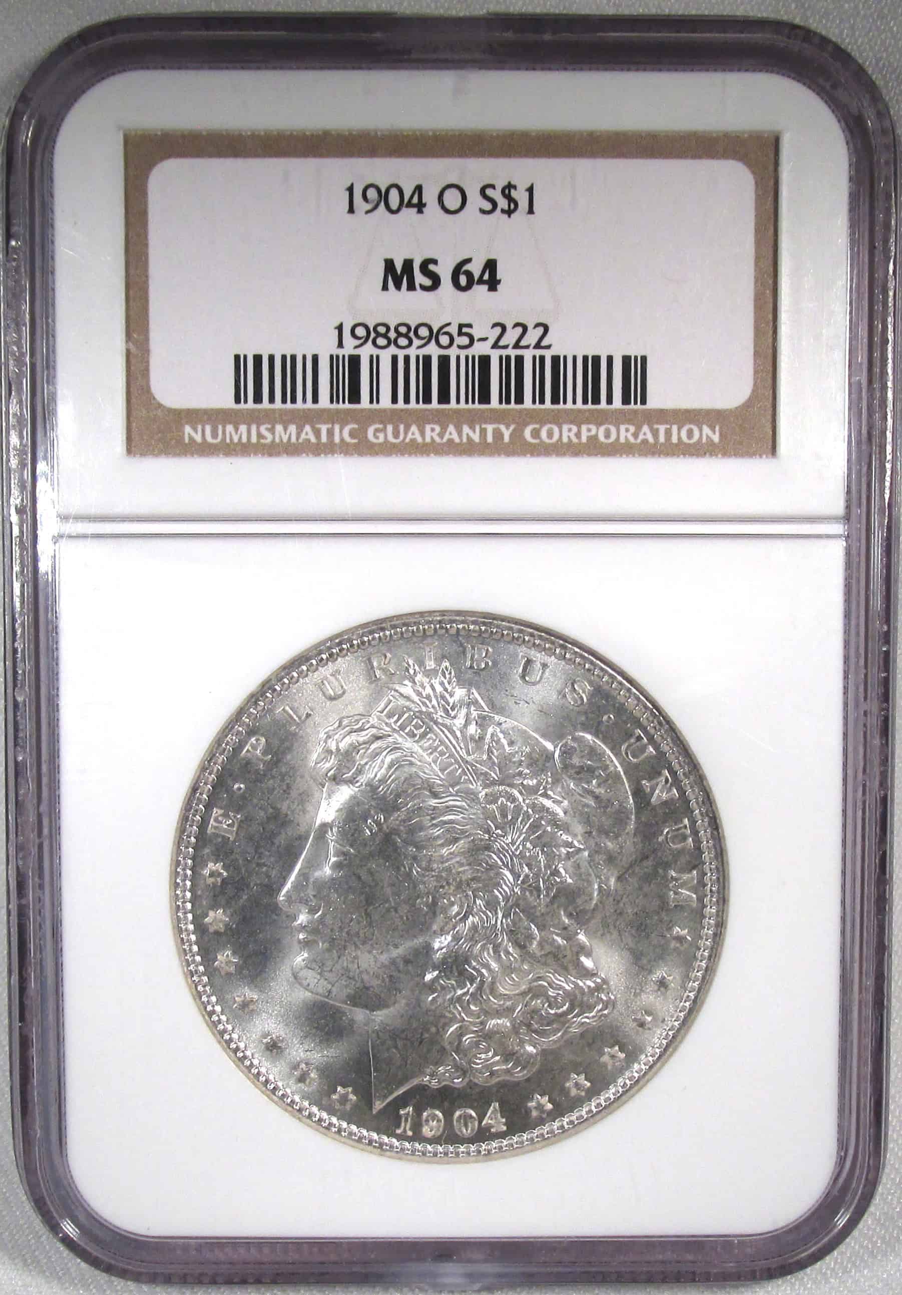 1904-O Silver Morgan Dollar NGC MS64 Coin AS82