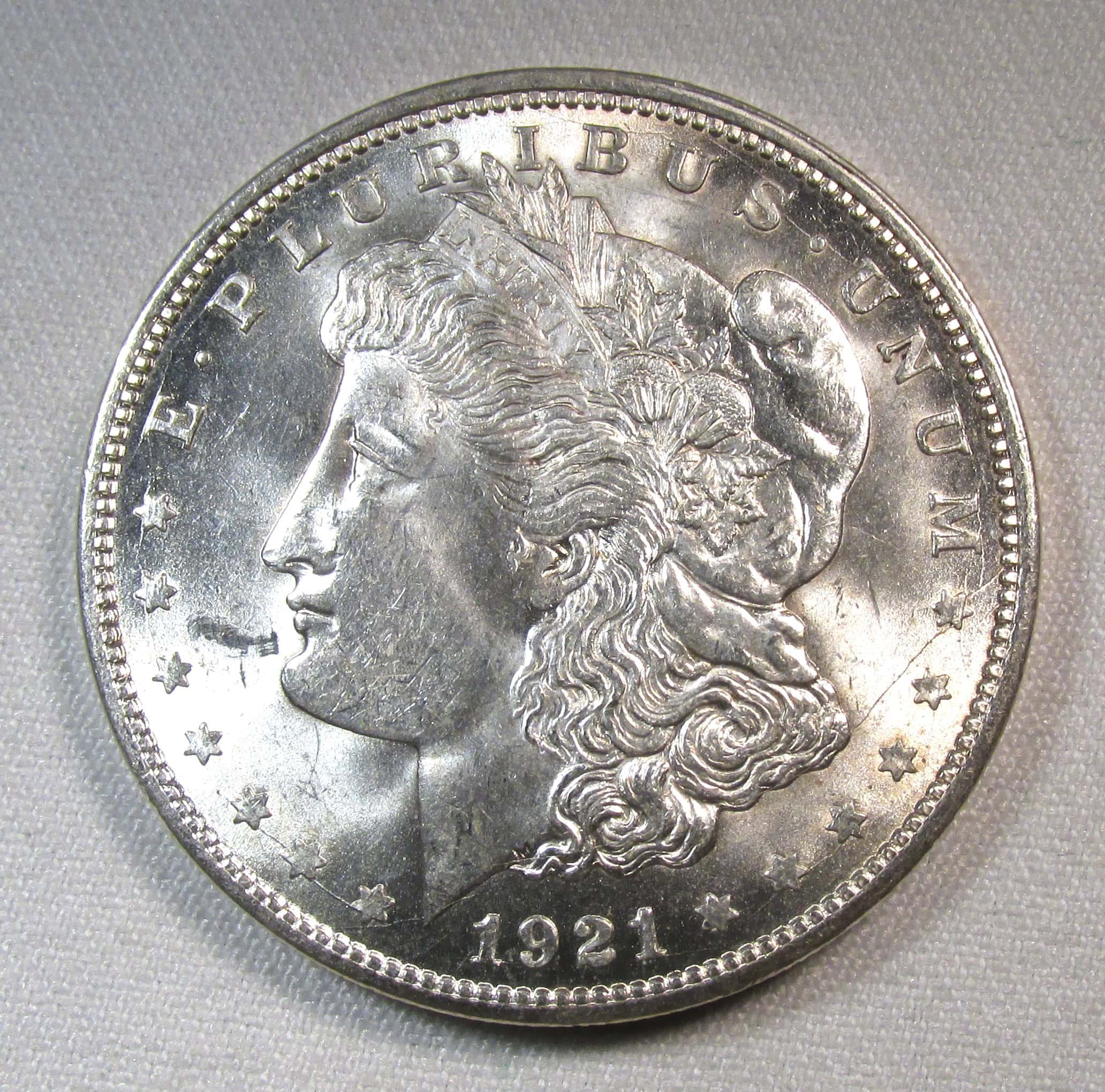 1921-D Silver Morgan Dollar UNC Coin AS826