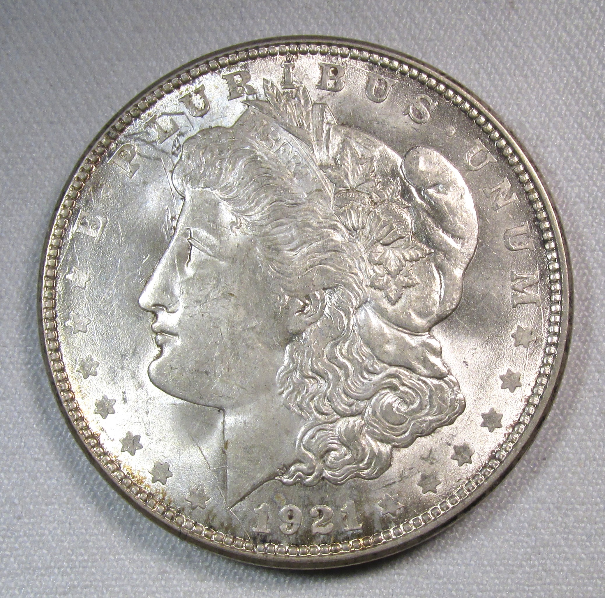 1921-D HOT 50 Silver Morgan Dollar VAM-1B1 R-5 VCH AU Coin AS952