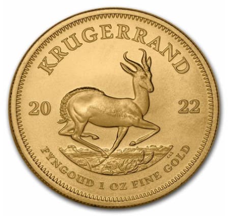 South African 1 oz Gold Krugerrand Coin BU (Random Year)