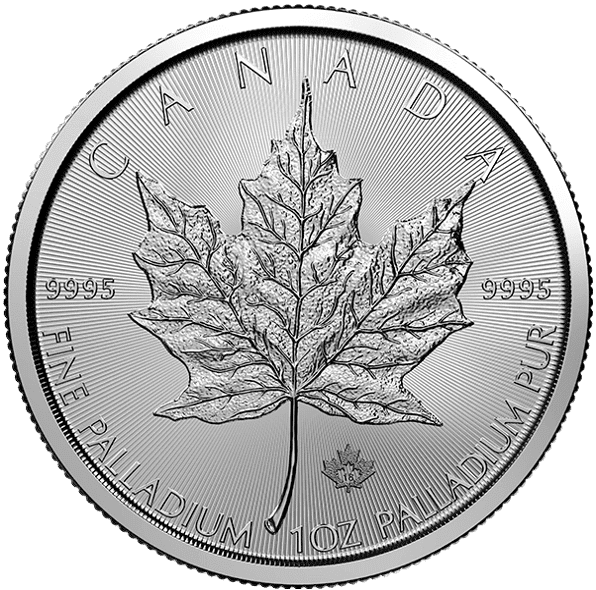 Canada 1 oz Palladium Maple Leaf BU (Random Year)