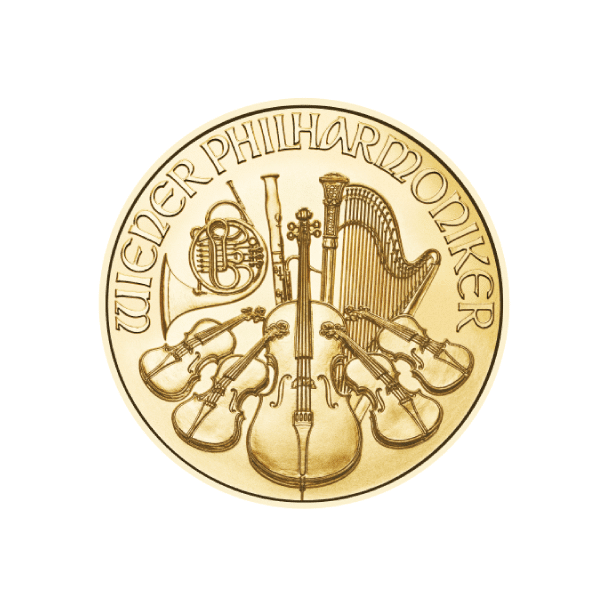2023 Austria 1/2 oz Gold Philharmonic BU
