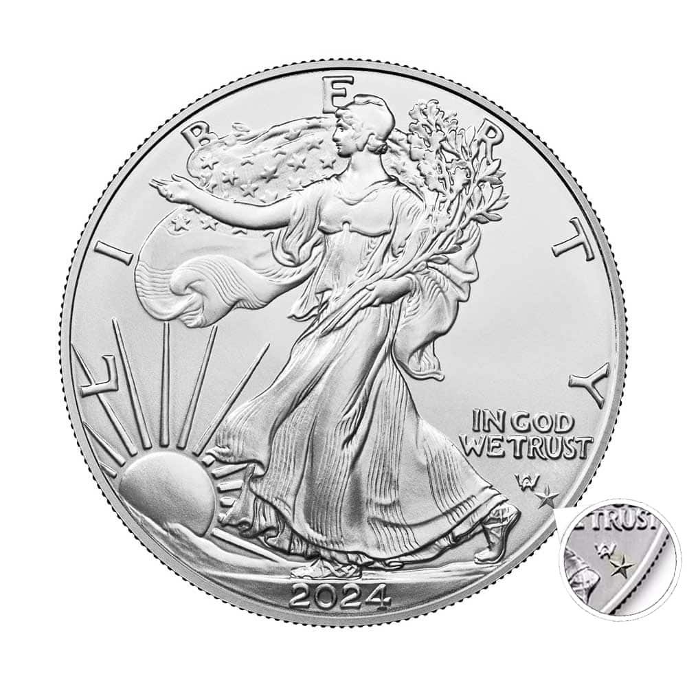 2024 (P) 1 oz Silver American Eagle Star Privy Coin