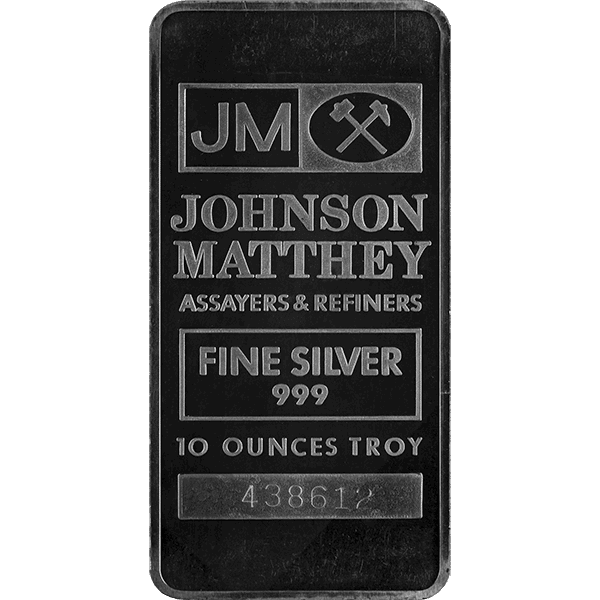 10 oz Johnson Matthey Silver Bar