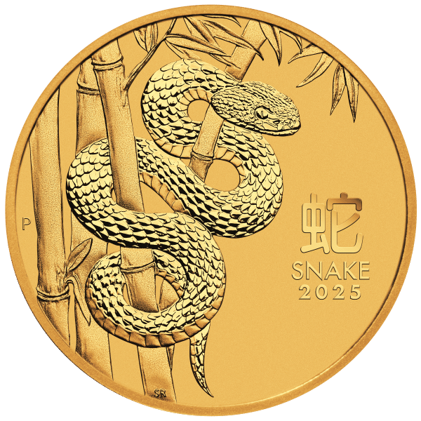 2025 1 oz Perth Mint Gold Snake (Lunar Series)
