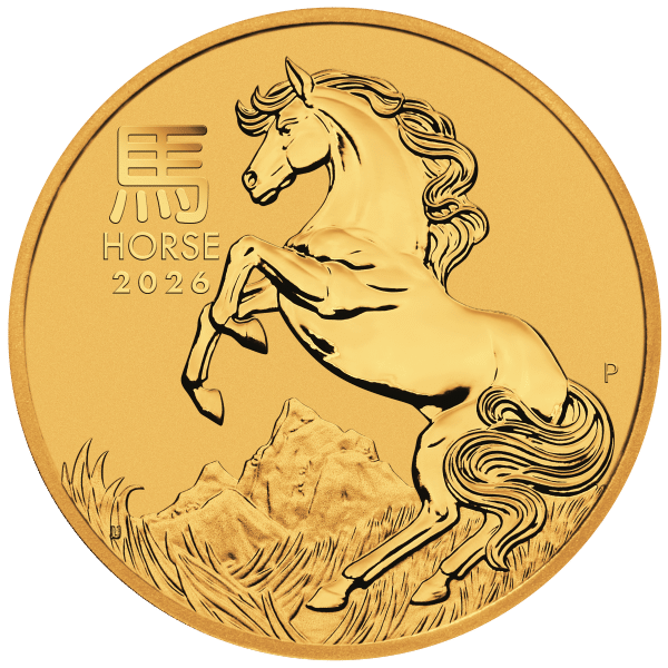 2026 1/4 oz Perth Mint Gold Horse (Lunar Series)