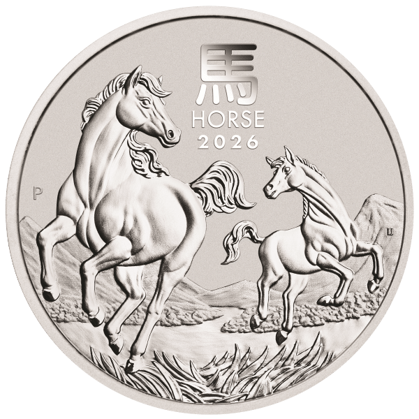2026 2 oz Perth Mint Silver Horse (Lunar Series)