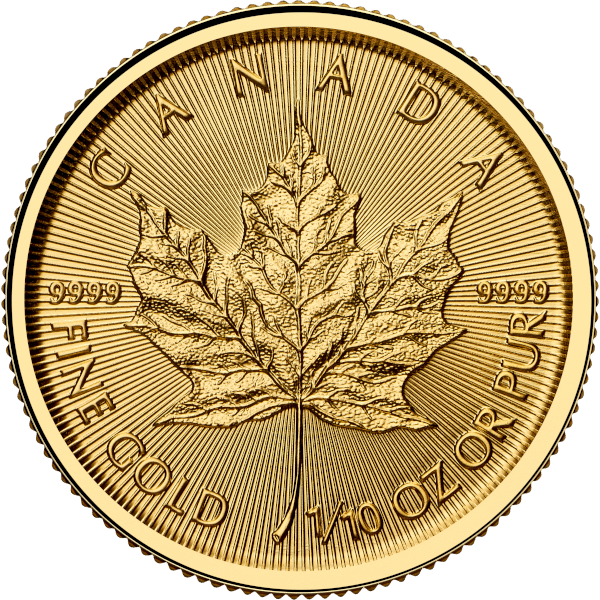 2026 Canada 1/10 oz Gold Maple Leaf