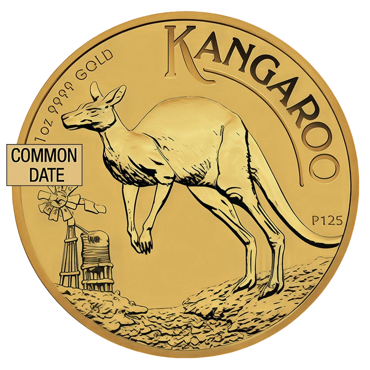 1 oz Australian Kangaroo Gold Coin (Common Date)