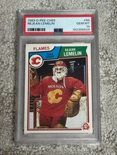 1983 O-PEE-CHEE OPC HOCKEY CARD PSA 10 REJEAN REMELIN CALGARY FLAMES