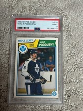 1983 O-PEE-CHEE OPC HOCKEY CARD PSA 9 WALT PODDUBNY TORONTO MAPLE LEAFS