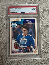 1983 O-PEE-CHEE OPC HOCKEY CARD PSA 8 DAVE LUMLEY EDMONTON OILERS