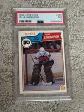1983 O-PEE-CHEE OPC HOCKEY CARD PSA 7 PELLE LINDBERGH ROOKIE PHILADELPHIA FLYERS