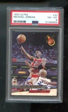1993-94 Fleer Ultra #30 Michael Jordan PSA 8 Graded Basketball Card NBA 1994 NM