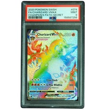 Charizard VMAX #074/073 Champion's Path Secret Rare PSA 9 Pokemon Card*TEW