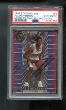 1996-97 Topps Finest Stadium Club Members Only Allen Iverson PSA A ROOKIE Card