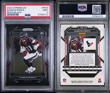 2022 Panini Chronicles Dameon Pierce #PB-25 Prizm Black PSA 8 Texans