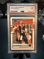 2020 Panini Donruss Rated Rookie Joe Burrow #301 (RC) PSA 9