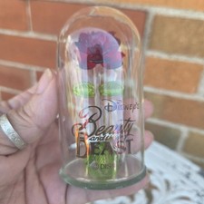 Disney Arribas Bros Beauty and the Beast Enchanted Rose Glass Dome 3.5"