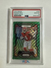 2023 Panini Prizm Rashee Rice Green Wave #350 Rookie PSA 10 Gem Mint RC