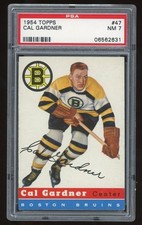 1954 Topps Hockey #47 Cal Gardner PSA 7
