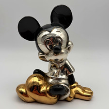 Vintage D’Argenta Disney Mickey Mouse 24K Gold Silver Plated Figurine 1997