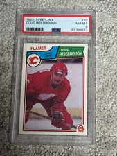 1983 O-PEE-CHEE OPC HOCKEY CARD PSA 8 DOUG RISEBROUGH CALGARY FLAMES