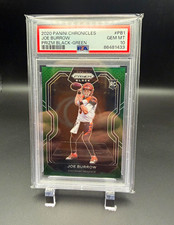 2020 Panini Chronicles - Prizm Black Joe Burrow #PB-1 Green /49 (RC)