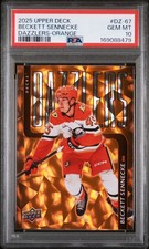 2025-26 Upper Deck Series 2 - Dazzlers Beckett Sennecke Orange (RC) PSA 10 POP 2