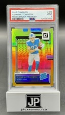 Aidan Hutchinson 2022 Panini Donruss Rated Rookie #313 Press Proof PSA 9 Lions