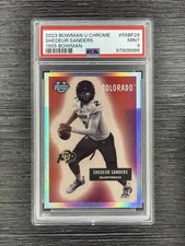 2023 Bowman Chrome University '55 Bowman #55BF28 Shedeur Sanders ROOKIE PSA 9