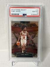 COBY WHITE 2019-20 SELECT CONCOURSE BASKETBALL ROOKIE RC #48 HORNETS PSA 10