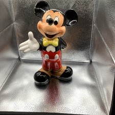 Walt Disney Productions Mickey Mouse Disney Ceramic Figurine 1970 5-6.9"