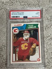 1983 O-PEE-CHEE OPC HOCKEY CARD PSA 9 REJEAN REMELIN CALGARY FLAMES