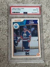 1983 O-PEE-CHEE OPC HOCKEY CARD PSA 10 KEVIN LOWE EDMONTON OILERS