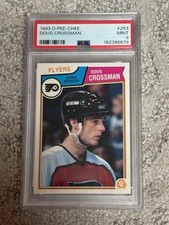 1983 O-PEE-CHEE OPC HOCKEY CARD PSA 9 DOUG CROSSMAN PHILADELPHIA FLYERS
