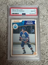1983 O-PEE-CHEE OPC HOCKEY CARD PSA 10 JAROSLAV POUZAR EDMONTON OILERS