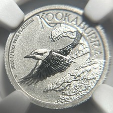 2026 Kookaburra 1/10 Oz Platinum NGC MS70 Coin Pt$15 .999 Fine Top Grade - PT2