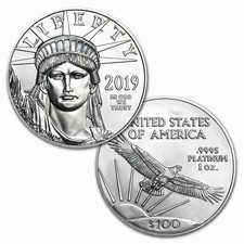 2019 $100 Platinum Eagle (1 Ounce) .9995 Pure $100 Brilliant Uncirculated