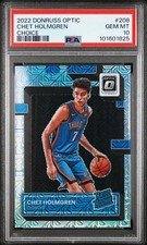 2022-23 Donruss Optic Chet Holmgren #208 Choice Rated Rookie PSA 10 Free Shippin