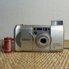 Nikon Lite Touch 120ED 38-120mm Zoom Compact 35mm Film Camera Tested W/ New Batt