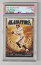 2021  PANINI-CONTENDERS   GLADIATORS  #GLDTBR  TOM  BRADY -  PSA  GRADED  NM  7