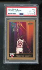 1990-91 Skybox #41 Michael Jordan PSA 8 Graded Basketball Card NBA Bulls 90-1991