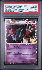 2021 POKEMON SWSH BLACK STAR PROMO CELEBRATIONS COLLECTION DRAGAPULT-HOLO PSA 9