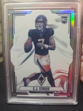 2023 NFL Panini Phoenix CJ C.J. STROUD Silver Contours Rookie RC PSA 10 Gem Mint