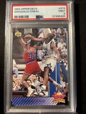 1992-93 Upper Deck - Top Prospects Shaquille O'Neal #474 (RC) PSA 9