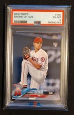 Shohei Ohtani 2018 Topps Series 2 Pitching Rookie Card #700 PSA 6