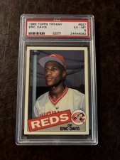 1985 Topps - Eric Davis #627 Collector's Edition (Tiffany) (RC) PSA 6