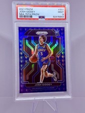 Panini Prizm 2021-22 Josh Giddey #301 NBA 75th Anniv Prizm RC PSA 9 OKC