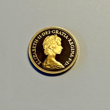 1984 Great Britain Gold Sovereign Coin; Proof; Ultra Cameo; 22 Karat;